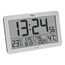 TFA-Dostmann 60.2568.54 Wand- /Tischuhr Digitale Uhr Rechteck Silber, Farbe: Silber