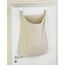 WENKO Canguro Wäschekorb 65 l Baumwolle, Edelstahl Beige, Silber, 2 image