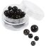 Creativ Company 632024 Perle Runde Perle Agate Schwarz 28 Stück(e)