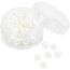 Creativ Company 632112 Perle Runde Perle Kunststoff Weiß 65 Stück(e)