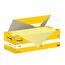 Post-It 654-CY-VP24 Klebezettel Quadratisch Gelb 100 Blätter Selbstklebend, Farbe: Gelb