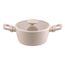 Fackelmann 66184 Kochtopf 2,5 l Rund Beige