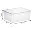 Rotho 6653306250WS Aufbewahrungsbox Rechteckig Polypropylen (PP) Blau, Transparent, 3 image