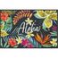 wash+dry Aloha Gummimatte Drinnen/Draußen Rechteckig Mehrfarbig, Farbe: Mehrfarbig