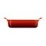 Le Creuset 71102260600001 Backform 2,4 l Rechteckig Steingut Gratinform, Farbe: Rot, 3 image