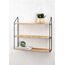 Schou 731194 Regal Modulares Regal Wandverteiler MDF-Platten, Metall Schwarz, Holz, 2 image