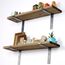 Woody Fashion Lam006 Modulares Regal Wandverteiler Metall, Holz Schwarz, Holz, 3 image