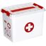 Sigma home 79301604 Aufbewahrungsbox Rechteckig Kunststoff Rot, Weiß