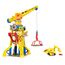 Rubble & Crew Rubble und Crew - Kran-Spielset Baupfoten Hof 68 cm, mit Rubble-Figur, Planierraupen-Fahrzeug und 340 g Build-it Kinetic Sand, Licht und Sound, ab 3 Jahren, 4 image