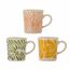 Bloomingville Fauni Tasse Grün, Rot, Gelb Universal 3 Stück(e)