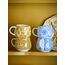 Bloomingville Milton Tasse Blau, Weiß, Gelb Espresso 4 Stück(e), 3 image