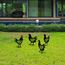 Wallxpert 907MDS1106 Gartenfigur Gartenstatue Tier Metall Schwarz 4 Stück(e), 3 image
