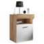 VCM Morgenthaler Sleepal M Nachttisch Weiß, Holz, Farbe: Weiß, Holz
