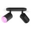 Philips Hue 929003810001 Smart Lighting Intelligenter Einbaustrahler Bluetooth 4,2 W, Farbe: Schwarz