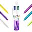 BIC 4 Colours Schwarz, Blau, Cyan, Grün, Hellgrün, Orange, Pink, Violett, Rot, Gelb Clip-on-Einziehkugelschreiber Medium 6 Stück(e)