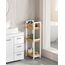 Songmics BCB083N02 Aufbewahrungsschrank für Badezimmer Weiß, Holz, 2 image
