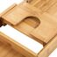 Songmics BCB88Y Badewannenablage Holz Bambus, 4 image