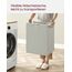 Vasagle BLH101W01 Wäschekorb 65 l Rechteckig Stoff, MDF-Platten, Oxford, Stahl Cremefarben, Weiß, Farbe: Cremefarben, Weiß, 6 image