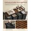 Vasagle BLH401B01 Wäschekorb 140 l Rechteckig Stoff, MDF-Platten, Oxford, Stahl Schwarz, Braun, 2 image