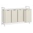 Vasagle BLH401W01 Wäschekorb Rechteckig MDF-Platten, Oxford, Stahl Weiß