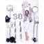 PartyDeco Vorhang Party, silber, 90 x 250cm, 2 image