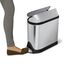 simplehuman CW1899 Mülleimer 10 l Rechteckig Edelstahl Silber, 3 image