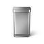 simplehuman CW2024 Mülleimer 45 l Rechteckig Edelstahl