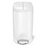 simplehuman CW2042 Mülleimer 10 l Oval Weiß, 2 image