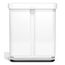 simplehuman CW2118 Mülleimer 58 l Rechteckig Weiß