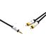 OEHLBACH D1C60002 Audio-Kabel 1,5 m 3.5mm 2 x RCA Schwarz, 2 image