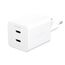 PanzerGlass empower™ by ® Turbo 45W Ladegarät inkl. 2 x USB-C | EU Anschluss | Silber Weiß