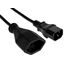 Furber. F00378 Stromkabel Schwarz 0,3 m T13 C14-Koppler