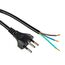 Furber. F01180 Stromkabel Schwarz 1,8 m T12, Farbe: Schwarz, Länge: 1,8 m