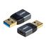 ONIT F01489 Kabeladapter USB-A USB-C Schwarz, Grau