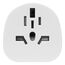 Furber. F01831 Netzstecker-Adapter Universal Typ J Weiß, 2 image