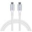 ONIT F01984 USB Kabel USB4 Gen 2x2 3 m USB C 20 Gbit/s 80 W Weiß, Farbe: Weiß, Länge: 3 m
