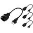 Furber. F02562 Stromkabel Schwarz 0,2 m T12 T13