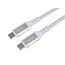 ONIT F02685 USB Kabel USB 3.2 Gen 2 (3.1 Gen 2) 1 m USB C 10 Gbit/s 100 W Weiß, Farbe: Weiß, Länge: 1 m, 2 image