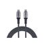 ONIT F02881 Thunderbolt-Kabel 2 m 120 Gbit/s Schwarz, Grau, Farbe: Schwarz, Grau, Länge: 2 m