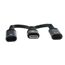 ONIT F02931 USB Kabel 0,14 m USB C 2 x USB C 60 W Schwarz, 2 image