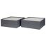 COCON F03070 Aufbewahrungsbox Quadratisch Textil Grau
