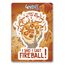 GlassStaff I Cast Fireball Sticker Dekorativer Aufkleber Vinyl Beige, Orange 1 Stück(e), 2 image