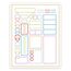 GlassStaff Minimal Character Sheet Sticker Dekorativer Aufkleber Vinyl Mehrfarbig, Transparent 1 Stück(e)