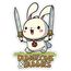 GlassStaff Dungeons and Bunnies Sticker Dekorativer Aufkleber Vinyl Elfenbein 1 Stück(e)