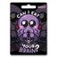 GlassStaff Eat Your Brain Sticker Dekorativer Aufkleber Vinyl Violett 1 Stück(e), 2 image