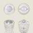 Cole & Mason H243169 Gewürzstreuer Transparent Salz- und Pfefferstreuer-Set, 7 image