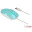 DeLOCK 12538 Maus Büro Beidhändig USB Typ-A Optisch 1200 DPI