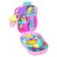Polly Pocket Ananas-Äffchen-Schatulle, Spielset mit 1 Mikropuppe und Haustier, Spielzeug für unterwegs mit Obst-Zubehörteilen, 5 image