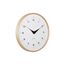 Karlsson Osado Dome Analoge Uhr Kreis Weiß, Holz, Farbe: Weiß, Holz