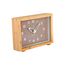 Karlsson KA6034BR Wand- /Tischuhr Mechanische Uhr Rechteck Holz, Braun, Farbe: Holz, Braun